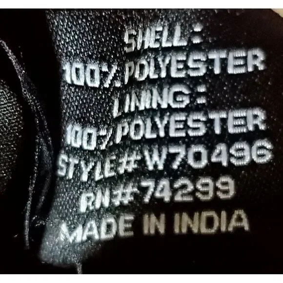 Walter Baker Dress 0 Black/Tan Print Soft Pleats Ruffled Lined Bodice Sheer Arms - Picture 7 of 8